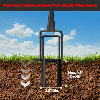 Long Handle Bulb Planter Tool, Standing Gardening Bulb Transplanter, Turf Remover Lawn Inserter - for Digging Holes