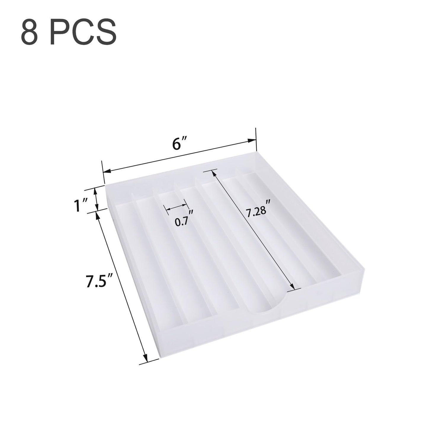 FASTRYF Craft Organizers and Storage, Pencil, Crayon, Marker, Pen Organizer, Pen Holder, Pen Tray Storage with Gel Pens, Fountain Pens, Chalk for Office, Art & Craft Room - 8Pack