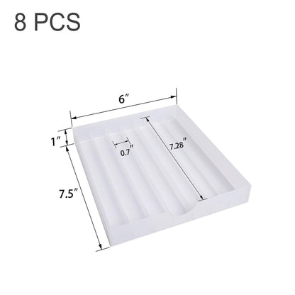 FASTRYF Craft Organizers and Storage, Pencil, Crayon, Marker, Pen Organizer, Pen Holder, Pen Tray Storage with Gel Pens, Fountain Pens, Chalk for Office, Art & Craft Room - 8Pack