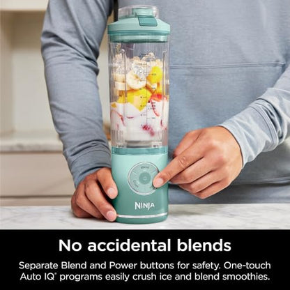Ninja Blast Max, Portable Blender + Twist & Go, Personal Smoothie, Blend, Ice Crush, 3 Programs, Cordless, 22 oz removable Vessel, Dishwasher Safe, Leakproof, Navy, BC251NV