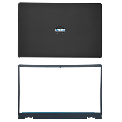 Jxjslp Replacement LCD Back Cover Top Case Lid Front Bezel Frame with Hinges for DELL Inspiron 15 3510 3511 3515 Series Laptop 0WPN8 00WPN8 9WC73 09WC73 AP3LE000901 Black