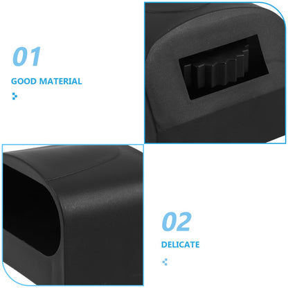 DECHOUS 2Pcs Fitness Equipment Foot Covers Non-Slip Plastic End Caps for Indoor Cycling Bikes High Density Noise Reduction Floor Protectors Gym Accessories