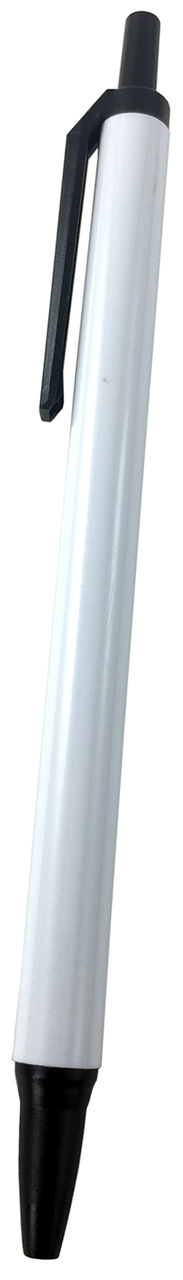 Pen Holder Clipboard, Letter Size, Low Profile Clip, Hardboard, 6-Pack (Pen Included)