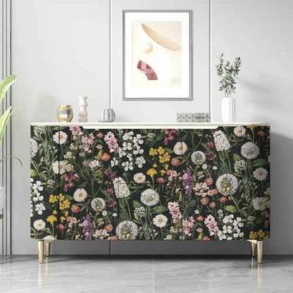 Floral Peel and Stick Wallpaper Floral Leaf Contact Paper 16.9inch x 118.1inch Boho Peel and Stick Wallpaper Green Removable Self Adhesive Flower Contact Paper for Bedroom Decorative Vinyl