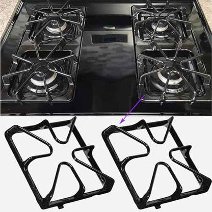 C0034 Cast Iron 4 Burner Grate, Stove Grates Replacement for GE Gas Range Oven Stove Top Surface Grate WB31K10034£¬WB31K10065, 8-1/2¡¯¡¯ x 8-1/2¡¯¡¯