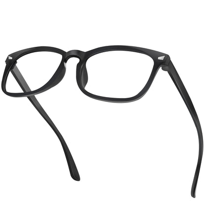 WINTOO Blue Light Glasses for Woman Men | 99% Blue Light Blocking Glasses | Computer Glassess | Night Driving | Gaming | TV Phone Screen Reader Square Frame | Anti Eyestrain & UV Glare Protection