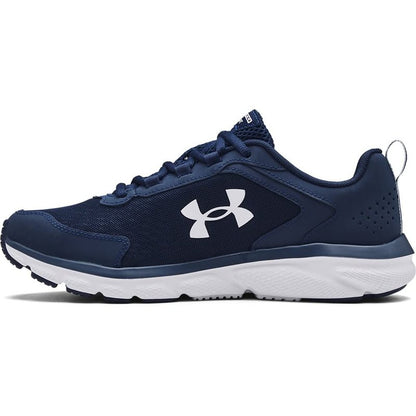 Under Armour Men's Charged Assert 9, Academy Blue (400)/White, 12 X-Wide US