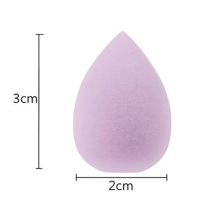 6PCS Mini Makeup Sponge Small Beauty Sponge Blender Set for Foundation, Powder, Concealer Highlight,and Eye Shadow, Purple