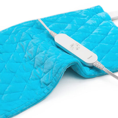 XL Full Weighted Heating Pad for Back Pain, Cramps, Relief - - 2.3lb Large Electric Heat Pad for Neck and Shoulders - Hot Heated Pad with Auto Shut Off, Stay on- (XL 12"x24" Pink) - PYQ0F