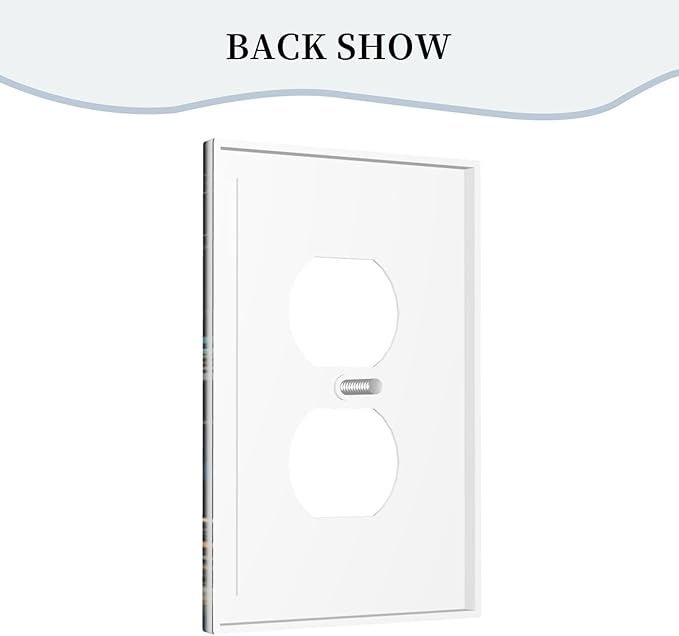 Magical Life Tree in Night Sky Light Switch Cover 1 Gang Outlet Plate Single Duplex Wall Plate Covers Decorative Switchplate Covers Electrical Faceplate for Home Living Decor