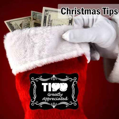 3x4inch Tipping Sticker Tipping Greatly Appreciated Tipping Me Baby Feeling Tipping Change Can Be Scary Your Waiter Waitresses Bumper Stickers for Party Store Bar Coffee Restaurant Car Laptop 8pcs