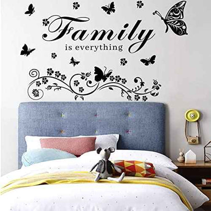 Family Wall Art Decal - Removable Wall Stickers Quotes 'Family is Everything' for Living Room, Bedroom, Dining Room, Kitchen