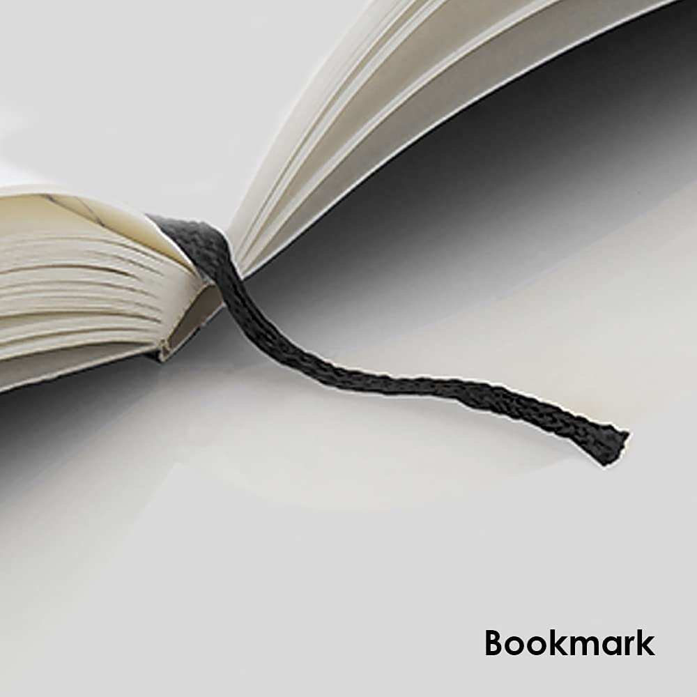 myPAPERCLIP Limited Edition A5 Plain Notebook | 192 Pages, 100 GSM, Soft Cover, A5 (5.83 × 8.27 in) | Flat Lay | Bookmark & Elastic Closure | Ruby
