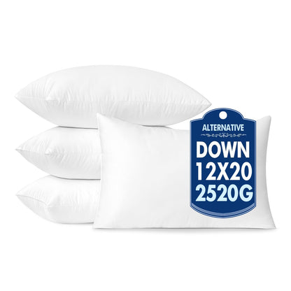 MIULEE 24x24 Pillow Inserts,Down Alternative Pack of 2 Euro Decorative Throw Pillows for Sofa Couch Bed, Ultra Soft Fluffy Bed Sleeping Form