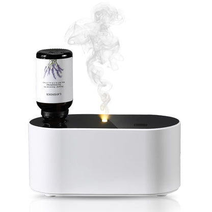 Waterless Diffuser for Essential Oil, Battery Operated Scent Air Aromatherapy Diffuser, Mini Aroma Diffusers with 3 Intermittent Mist Modes, Cycle Start, for 400 sq.ft Room Home Office Bedroom