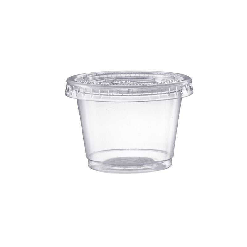 Pantry Value 4 oz. Plastic Cups with Lids [200 Count] Desserts Containers