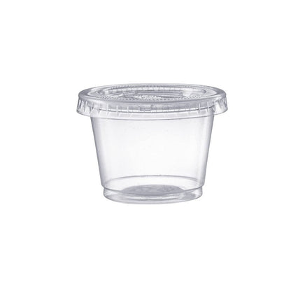 Pantry Value 4 oz. Plastic Cups with Lids [200 Count] Desserts Containers
