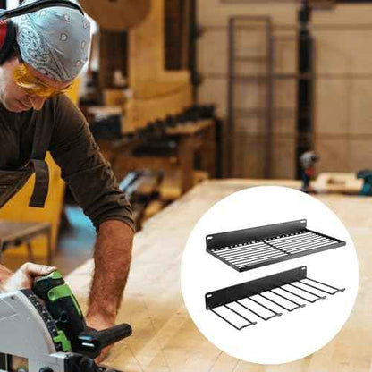 Resin Storage Shed Shelf, Wall Mounted Storage Basket Shed Accessory Set with Bolts, Compatible with Suncast Sheds, Garage Power Tool Rack, Easy Installation