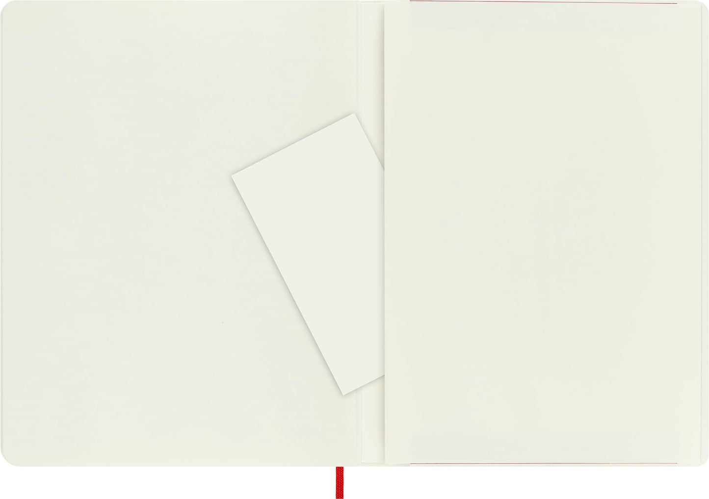 Moleskine Classic Notebook, Soft Cover, XL (7.5" x 9.5") Plain/Blank, Scarlet Red, 192 Pages