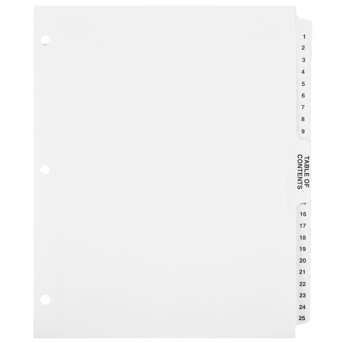 Exhibitindexes® Numbered Dividers 1-100 Punched - AVE Style Bold Tabs - Side Collated Exhibit Tabs - Made in The USA | Letter Size - 1-100 - Sets