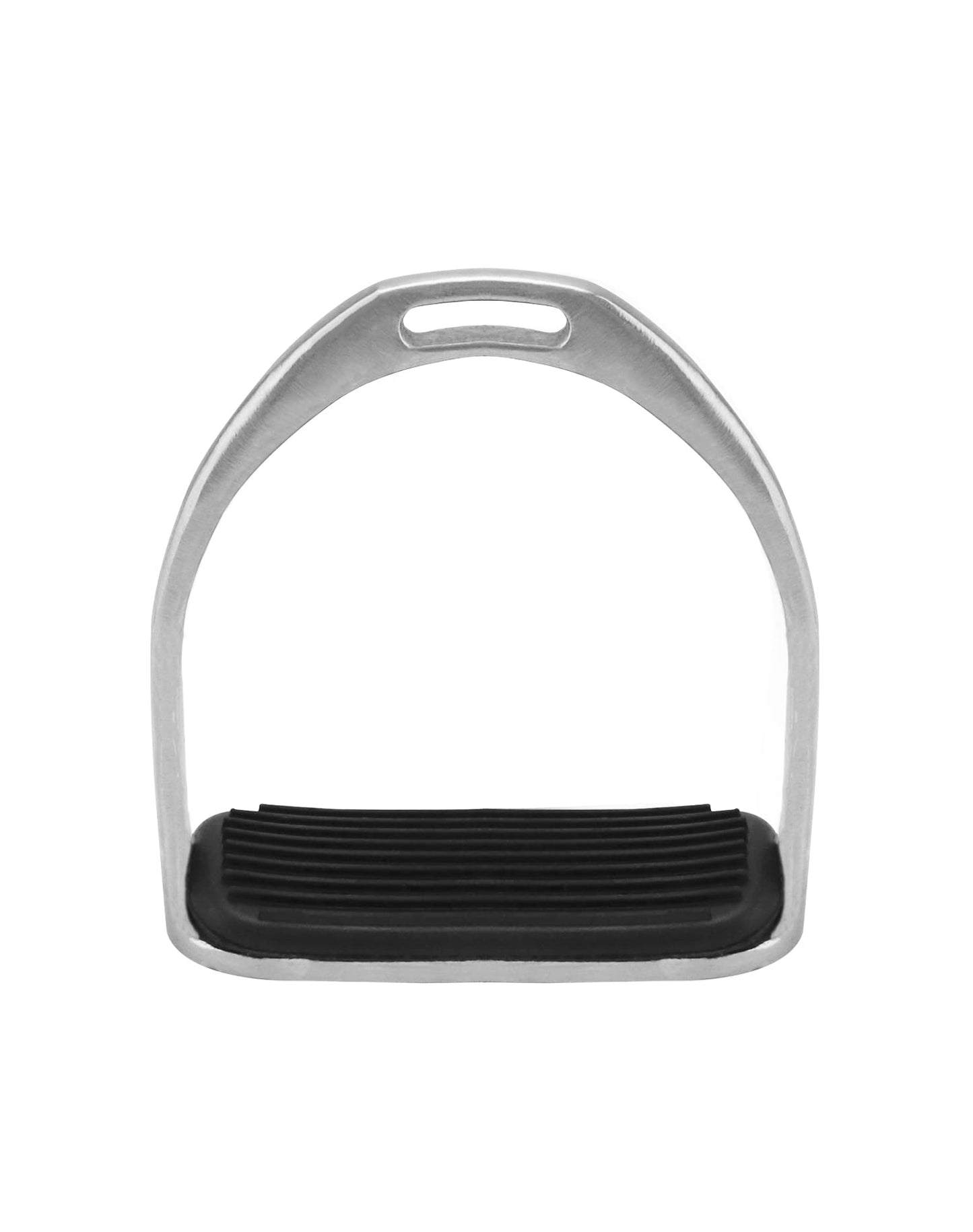 QWORK Horse Riding Stirrups, Hose Saddle, Safety Stirrup, Stainless Steel English Riding Protection Saddle, Knee Ankle Reduce Pressure, 1 Pair