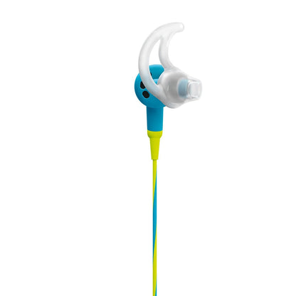 Bose SoundSport in-Ear Headphones for Apple Devices – Neon Blue, Sweat-Resistant, Inline Mic/Remote (Renewed)