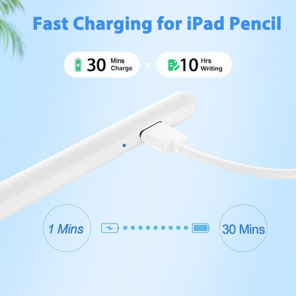Stylus Pen for iPad Pencil 6th-10th&11th Gen,2Pack Pencil Pro with Palm Rejection iPad Pen for 2018-2025 iPadPro 11/12.9/13in/M4,iPad Air 13/11(M2/M3),iPad Air 3/4/5,iPadMini 7/6/5