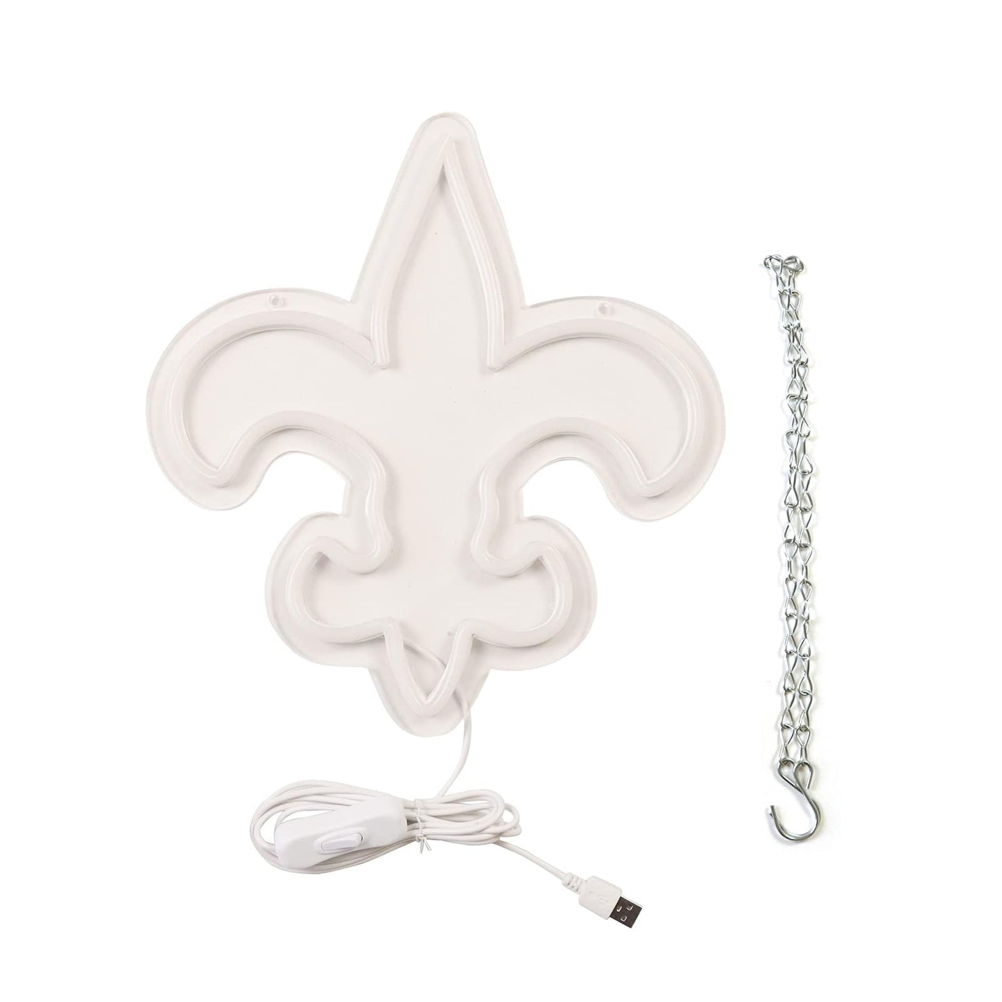 WonderfulLife Saints Neon Sign for Home Bar Pub Party Decor,Football Team Logo Led Neon Lights for Man Cave,Easy Hanging on the Office Wall or Game Room.5V USB Power supply.