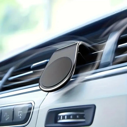 MagMount, Magnetic Phone Holder for Car, Car Phone Holder with Magnetic Metal Plate Securely Clips to Air Vent, Universal Magnetic Phone Mount for Car, Car Accessories,Black