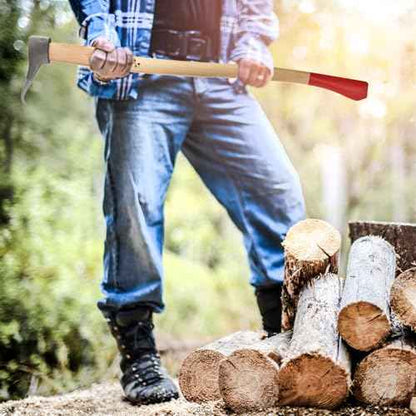 Pickaroon Logging Tool - 31.2¡± Log Grabber with Hickory Wood Handle - Hookaroon with Pick for Dragging or Stacking Logs - Log Roller Tool - Forestry Tools by Kings County Tools