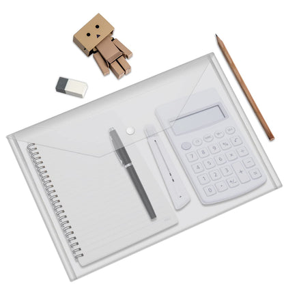 JIKIOU 30pcs Plastic Envelopes, Clear Reusable Poly Envelope Waterproof File Folder with Snap Button, Us Letter/A4 Size