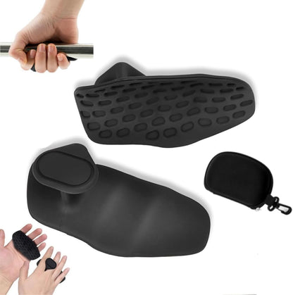 Anti-Slip Workout Grips，Rubber Hand Protector Gloves Improves Grip Strength ，Workout Gloves for Weight Lifting,ryptfit Grips,Pull Up,Dumbbell,Training，Applicable for Both Men and Women (Black)