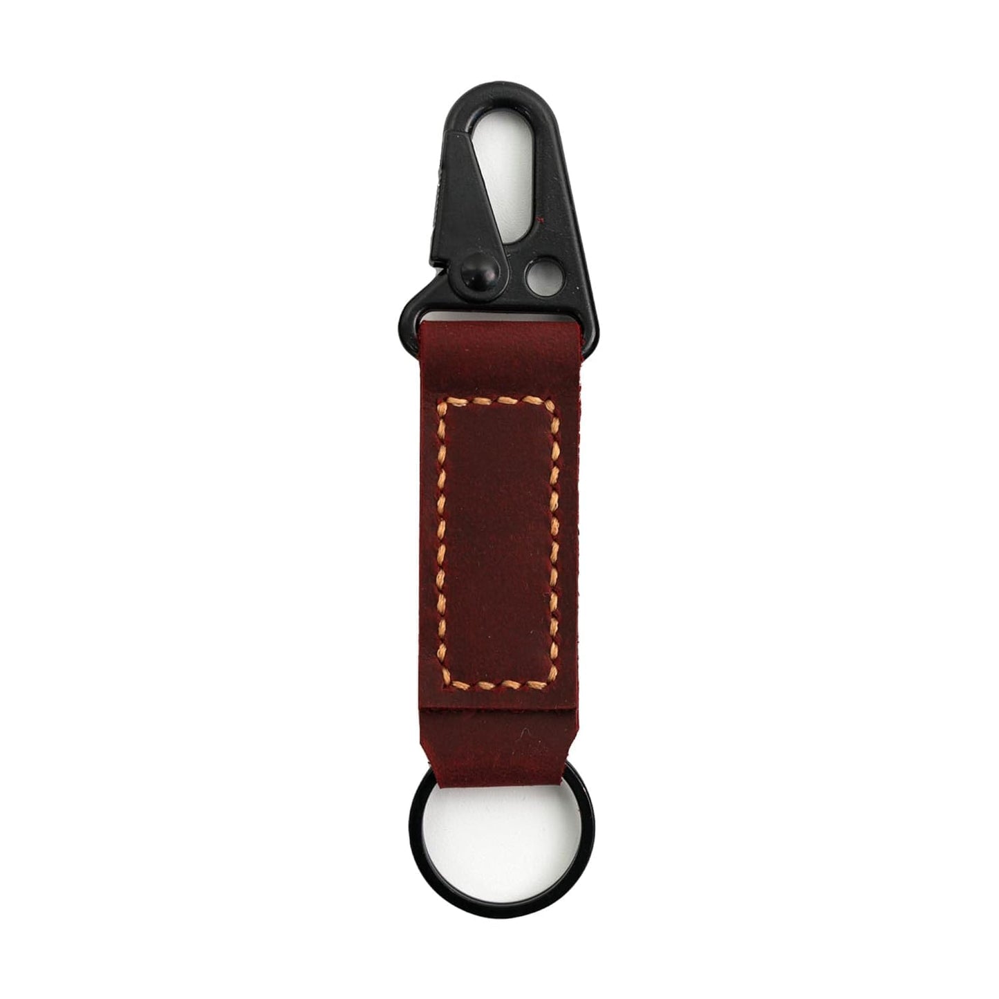 Turbosnail handmade leather keychain,leather Vintage durability keychain, Gift For Birthday (Brown)