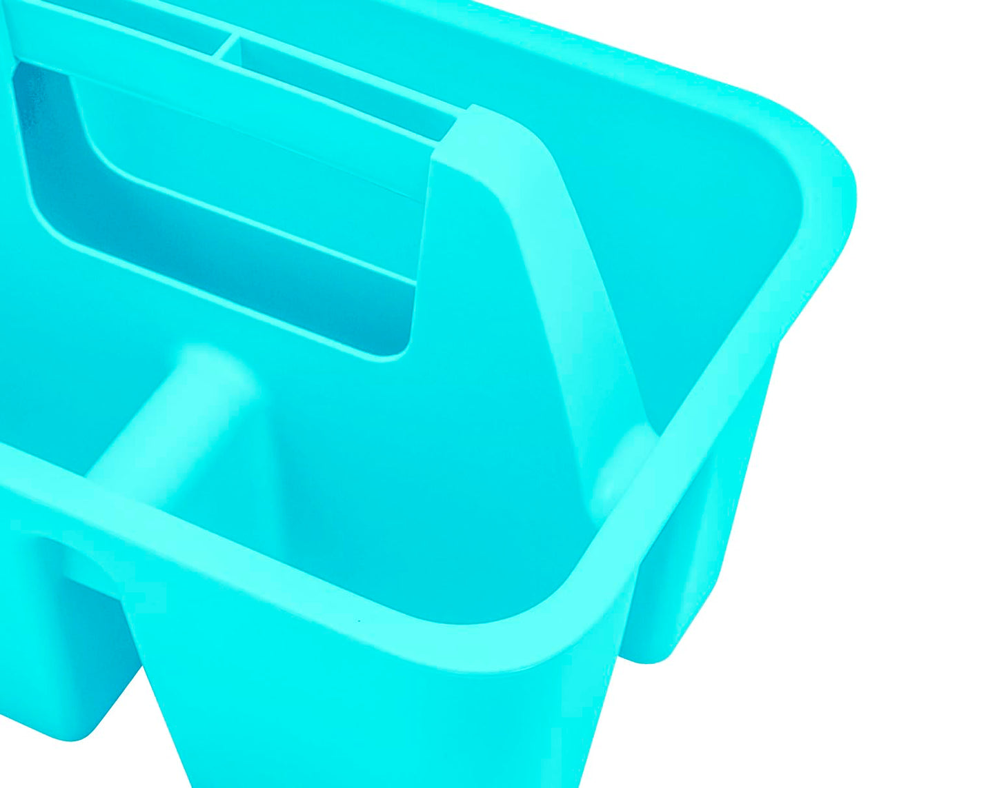 Storex Mini Classroom Caddy, Multipurpose Classroom Organizer with Handle, Teal, 12-Pack (01065U12C)
