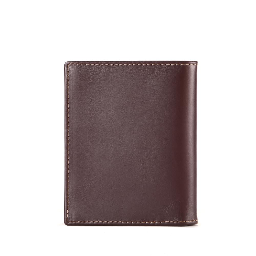 LEBULLBRO Leather Wallet for Mens Bifold Wallet RFID Blocking Large Capacity Purse Credit Card Holder for Men with 15 Card Slots (Coffee)