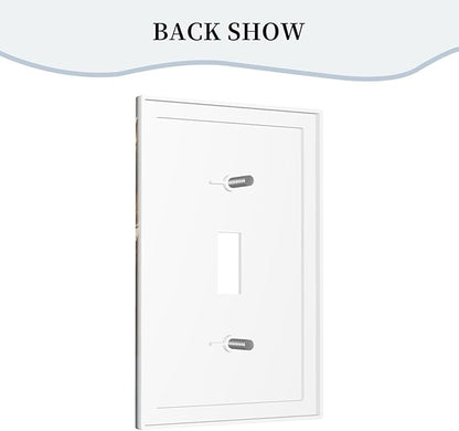 Decorative Art Light Switch Covers Gilded Bloom Single Toggle Wall Plate Decorative Switchcover Electrical Switchplate for Home Decor