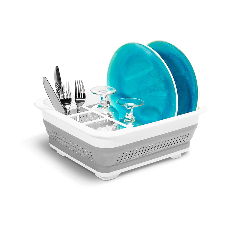 madesmart Collapsible Drying Dish Rack | SINKWARE Collection | Easy Storage | BPA-Free