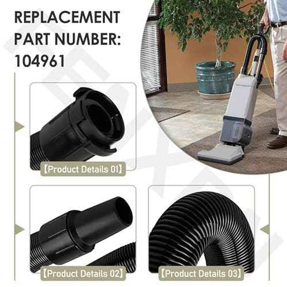 104961 Vacuum Cleaner Hose with Cuffs for Pro-Team 1200XP 1500XP 1500 15XP Upright Vacuum Black