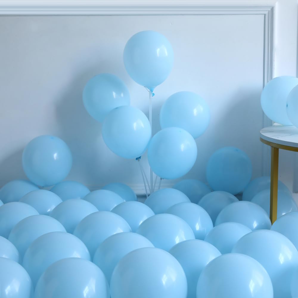 140Pcs Ice Snow Balloons Garland Arch Kit, Blue Silver White Latex Balloon with Transparent Snowflake Foil Balloon for Winter Wonderland Christmas Snowflake Holiday Birthday Party Decor