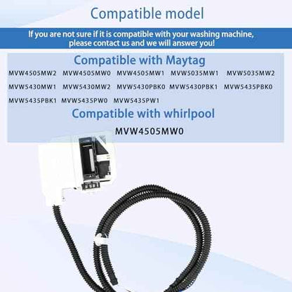 Upgraded MVW4505MW0 MVW4505MW1 MVW4505MW2 MVW5035MW1 Washer Lid Lock Fit for Maytag Washer MVW5035MW2 MVW5430MW1 MVW5430MW2 MVW5430PBK0 MVW5430PBK1 MVW5435PBK0 MVW5435PBK1 MVW5435PW0 MVW5435PW1