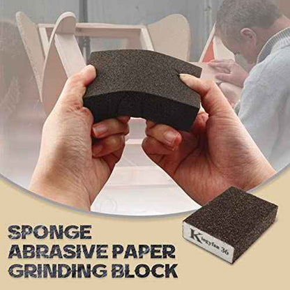8 PCS Sanding Sponges, 36 Coarse Sanding Blocks Both Wet and Dry, Washable and Reusable, for Grinding and polishing