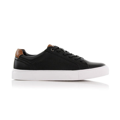 Ferro Aldo Men's Daniel Classic Low-Top Fashion Sneakers | Casual Lace-Up Court Shoe | MFA19692 | in Black, Size 9