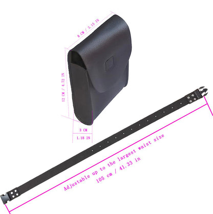 Halloween Costume Belt Adjustable for Cosplay Accessory Black
