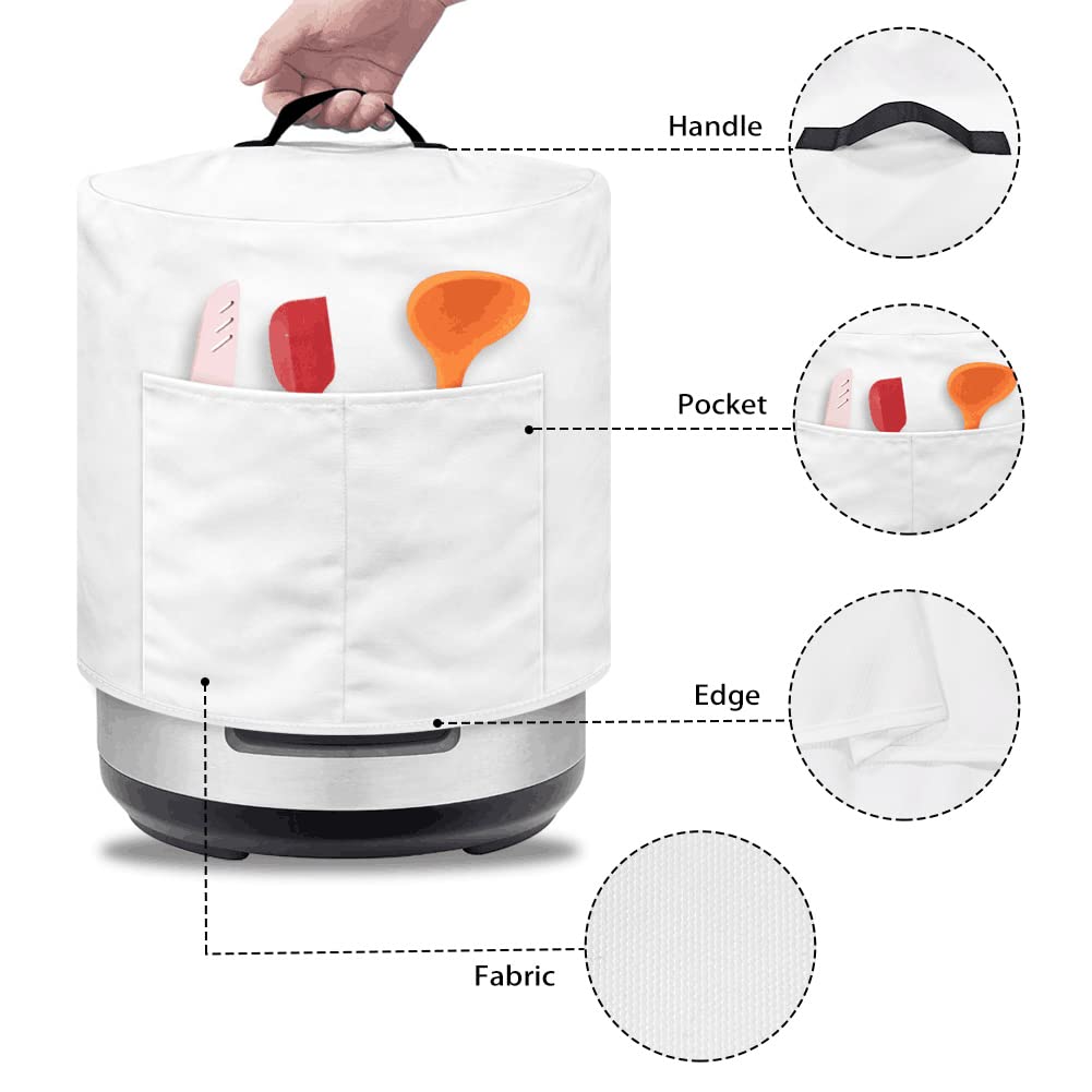 Tutolipy Butterflies Pressure Cooker Cover Round Dust-proof Cover for Bread Maker Rice Maker Soup Pot Pressure Cooker Coffee Maker Cover
