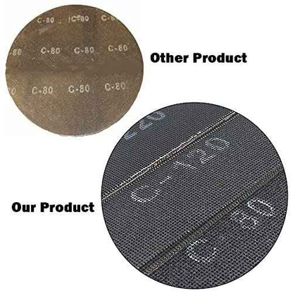 SCOTTCHEN Sanding Mesh 1/4 Sheet (12pcs) 5.5" x 4.5" for Palm Sanders Sheets 80 Grit