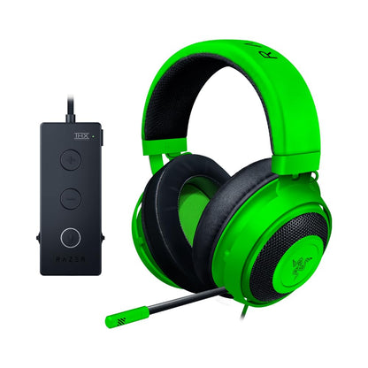 Razer Kraken Tournament Edition, Wired Esports Gaming Headset with Full Audio Control and THX Spatial Sound and Advanced Ergonomics, USB Audio Controller - Green