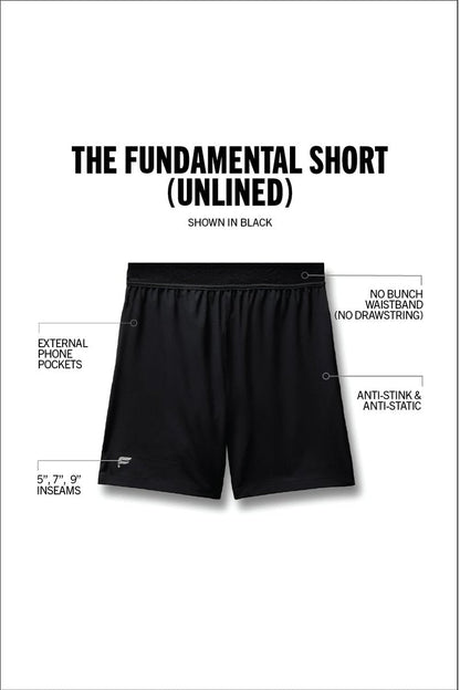 Fabletics Men's The Fundamental Short, Workout, Running, Training, Gym, Yoga, Ultra Lightweight, Athletic, 9" Inseam, L, Black