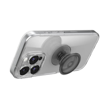 PopSockets Phone Grip for MagSafe with Kickstand, Magnetic Stand, Swappable Top, Secure Hold for iPhone MagSafe Cases, Phone & Tablet Grip - Clear