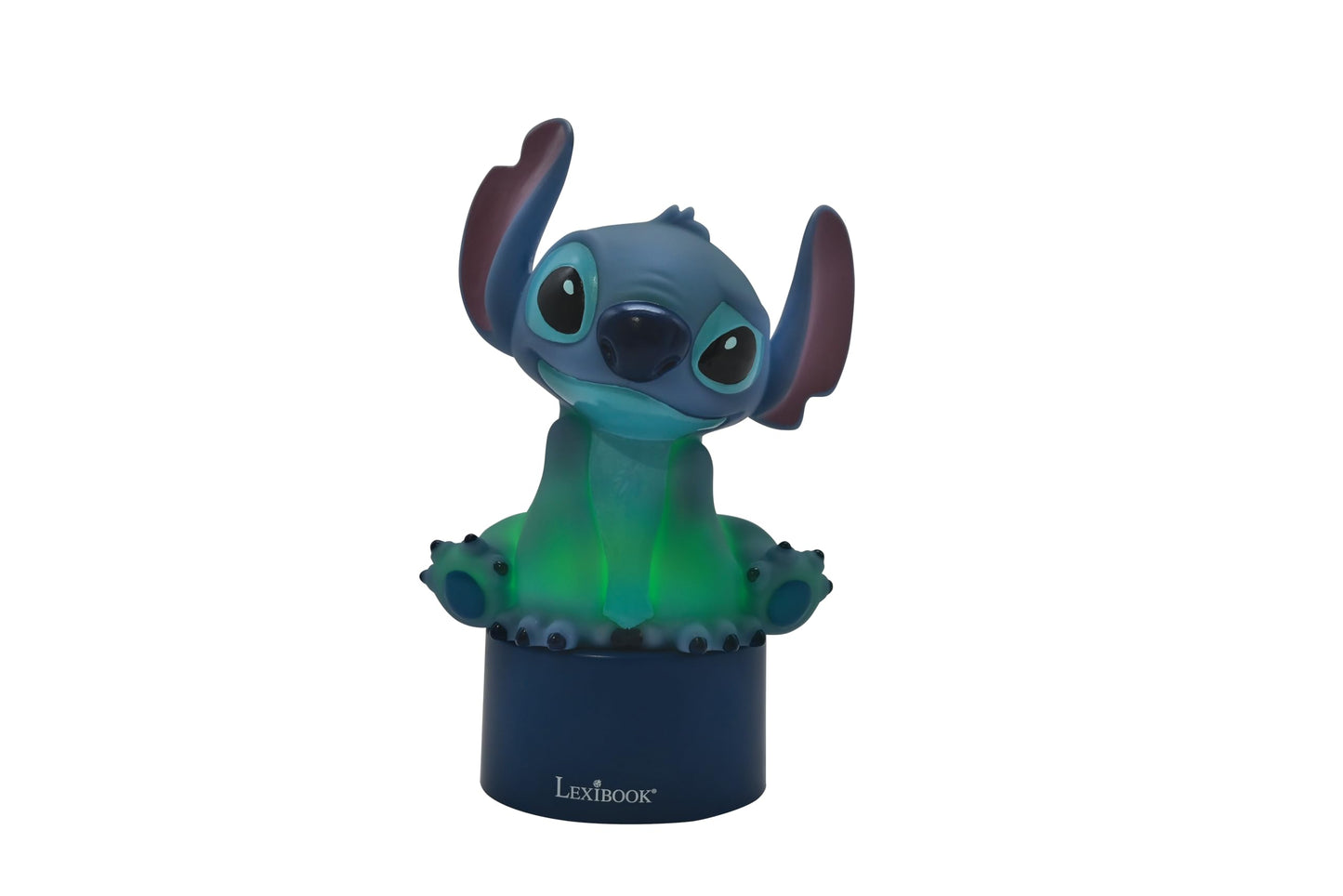 LEXiBOOK, Disney Stitch, Nightlight with Speaker, Color Change, Soft Light, Battery Operated, Blue, NS01D