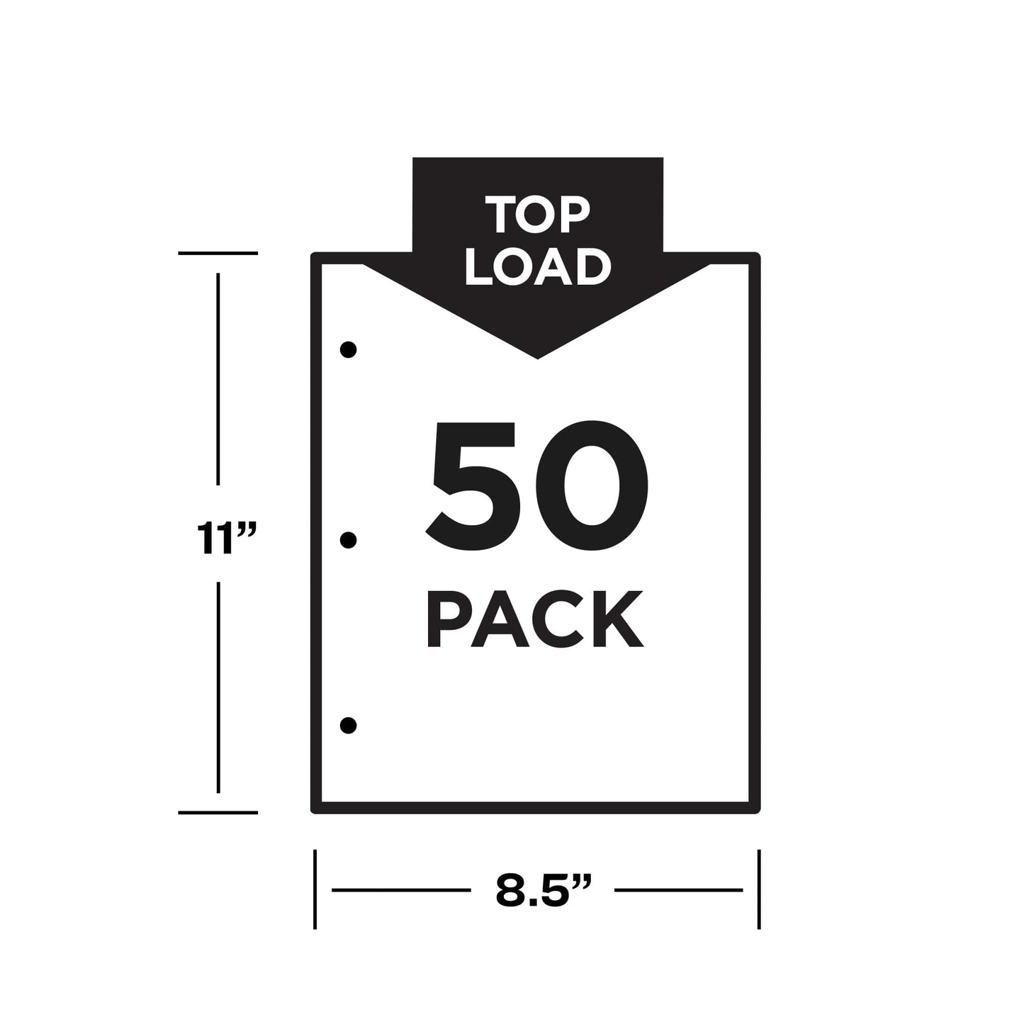Avery Non-Glare Page-Size Sheet Protectors, Polypropylene, Pre-Punched for Use with Tab Dividers, Top Load, 50 Document Protectors (74204)